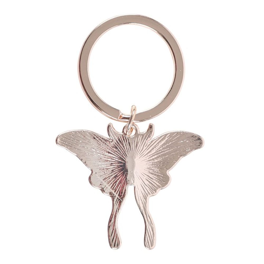 Eleanoras Light Luna Moth Keyring Keyrings