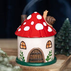 Eleanoras MUSHROOM HOUSE RESIN INCENSE CONE BURNER Incense Holders