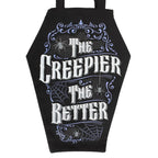 Eleanoras The Creepier The Better Coffin Shaped Tote Bag Totes & Shopping Bags