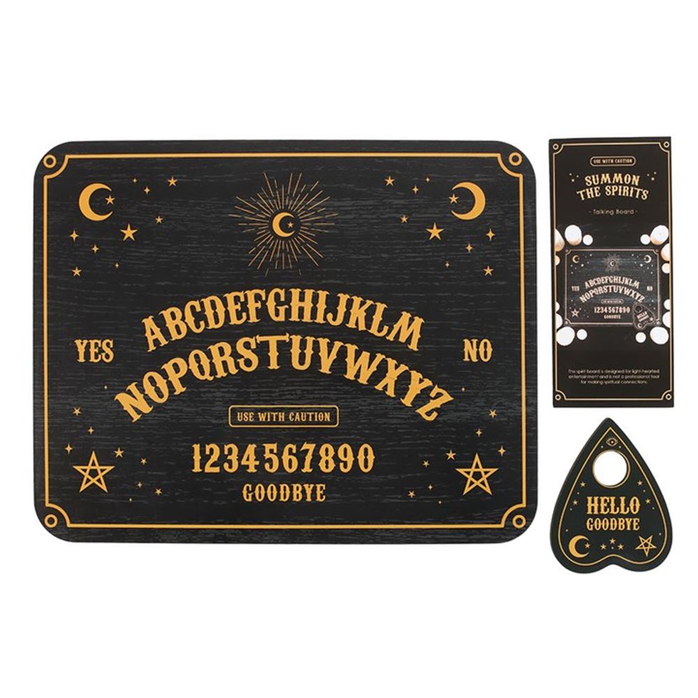 Eleanoras BLACK TALKING BOARD WITH PLANCHETTE 