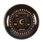 Eleanoras Black Talking Board Round Trinket Dish Jewellery Storage