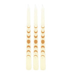Eleanoras MOON PHASES SET OF 3 WHITE TAPER CANDLES Candles