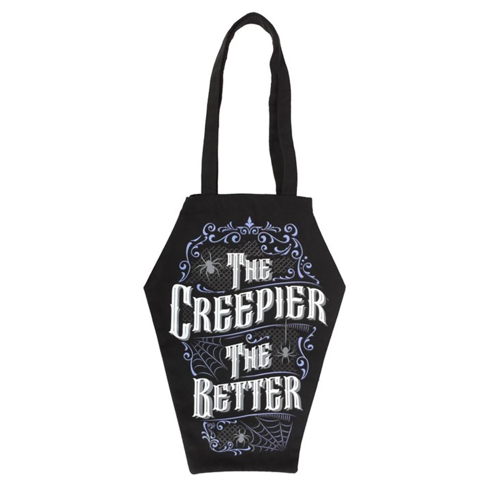 Eleanoras The Creepier The Better Coffin Shaped Tote Bag Totes & Shopping Bags