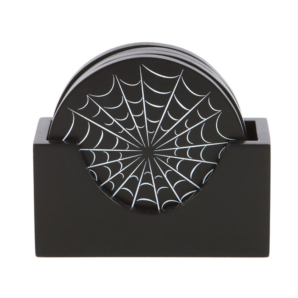 Eleanoras Black Spiderweb Coaster Set Placemats & Coasters