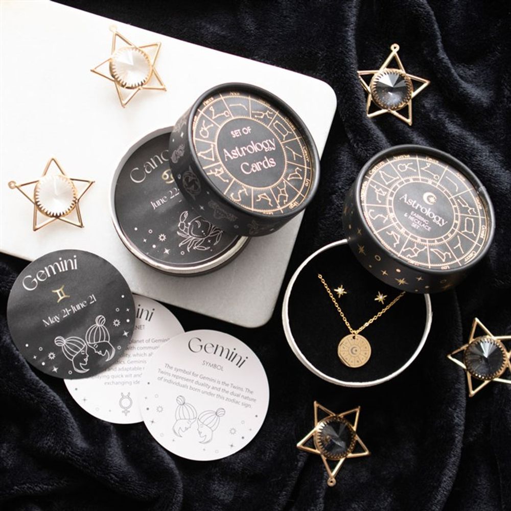 Eleanoras Astrology Wheel Earring & Necklace Set Jewellery