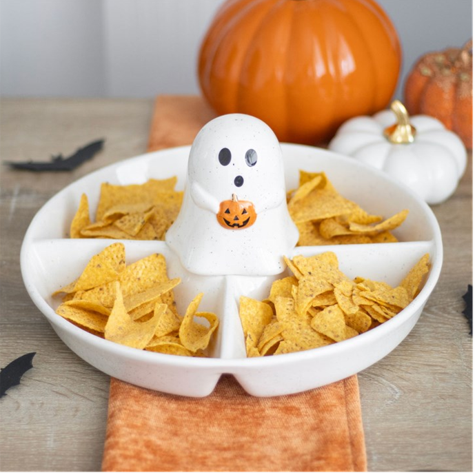Eleanoras Ghost Chip & Dip Snack Dish 