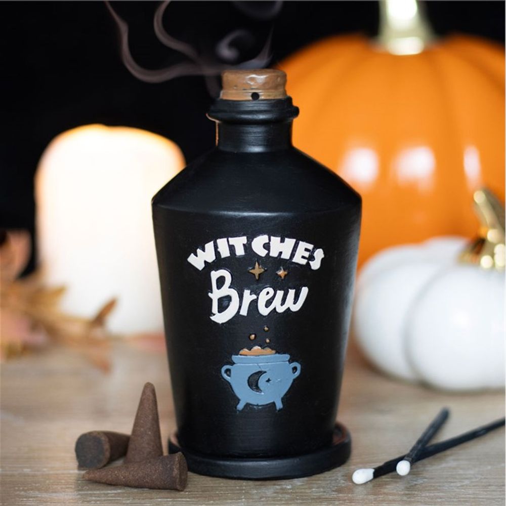 Eleanoras WITCHES BREW POTION BOTTLE INCENSE CONE BURNER Incense Holders