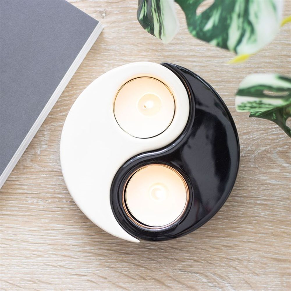 Eleanoras Yin Yang Tealight Candle Holder Candle Holders