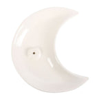 Eleanoras White Crescent Moon Incense Stick Holder Incense Holders