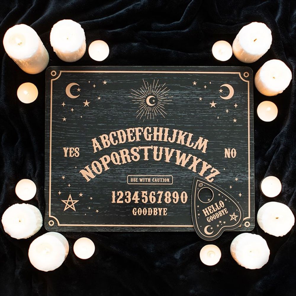 Eleanoras BLACK TALKING BOARD WITH PLANCHETTE 