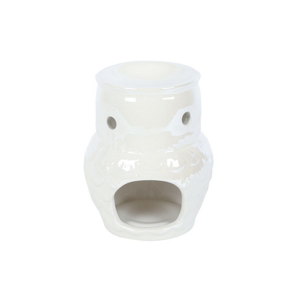 Eleanoras Owl Shaped Iridescent Oil Burner Oil Burners