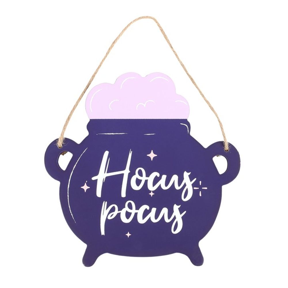 Eleanoras Hocus Pocus Cauldron Shaped Sign Signs & Plaques