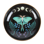 Eleanoras Luna Moth Ceramic Incense Plate Incense Holders