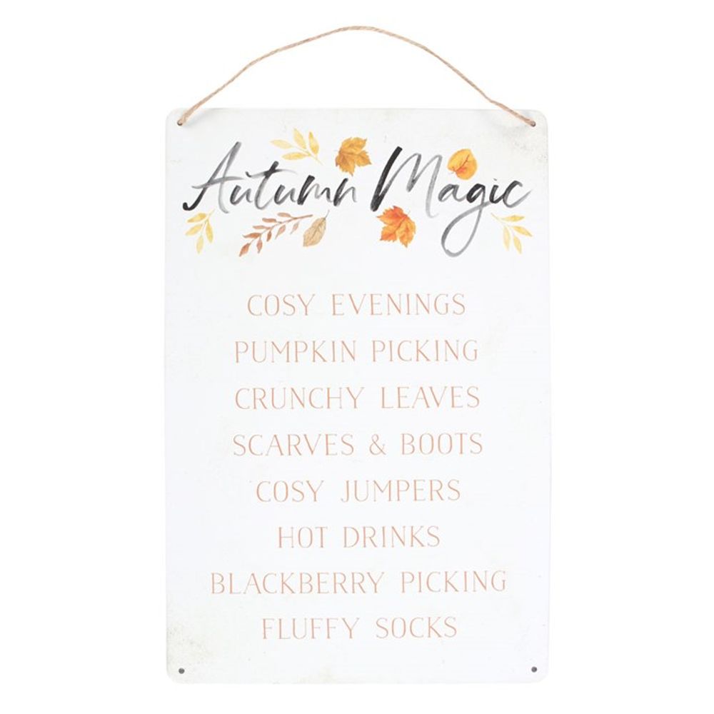 Eleanoras Autumn Magic Metal Hanging Sign 