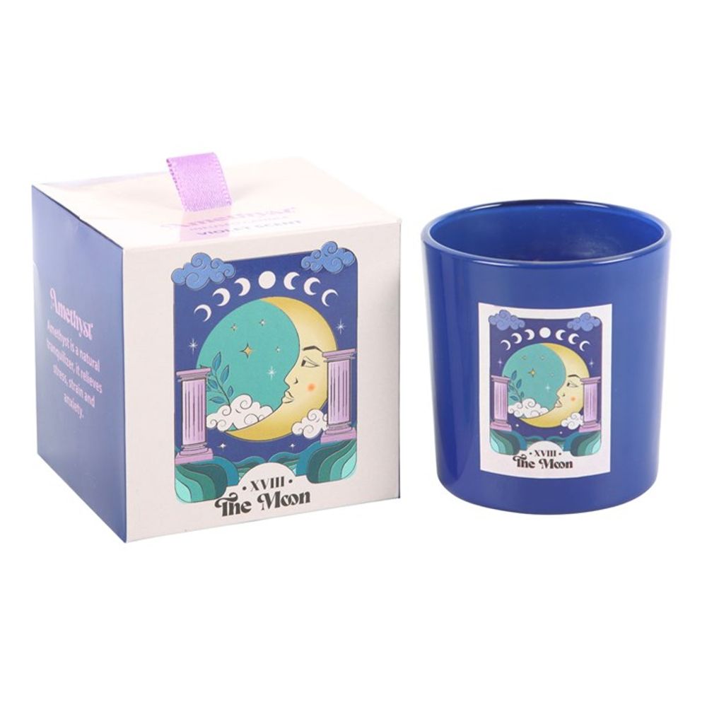 Eleanoras The Moon Amethyst Crystal Chip Candle Candles