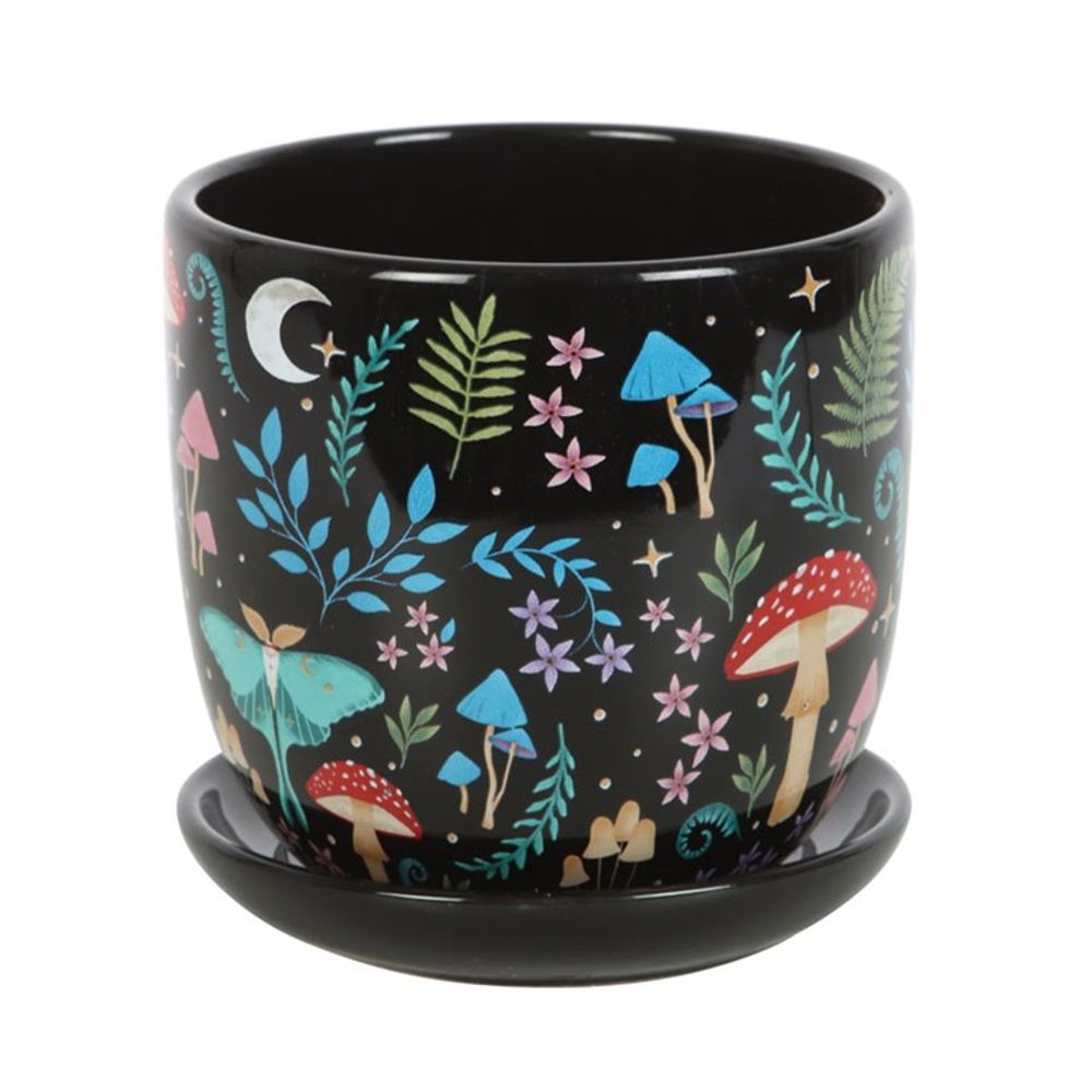 Eleanoras Dark Forest Plant Pot With Saucer Plant Pots
