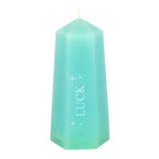 Eleanoras Luck Crystal Candle With Rough Green Adventurine Candles