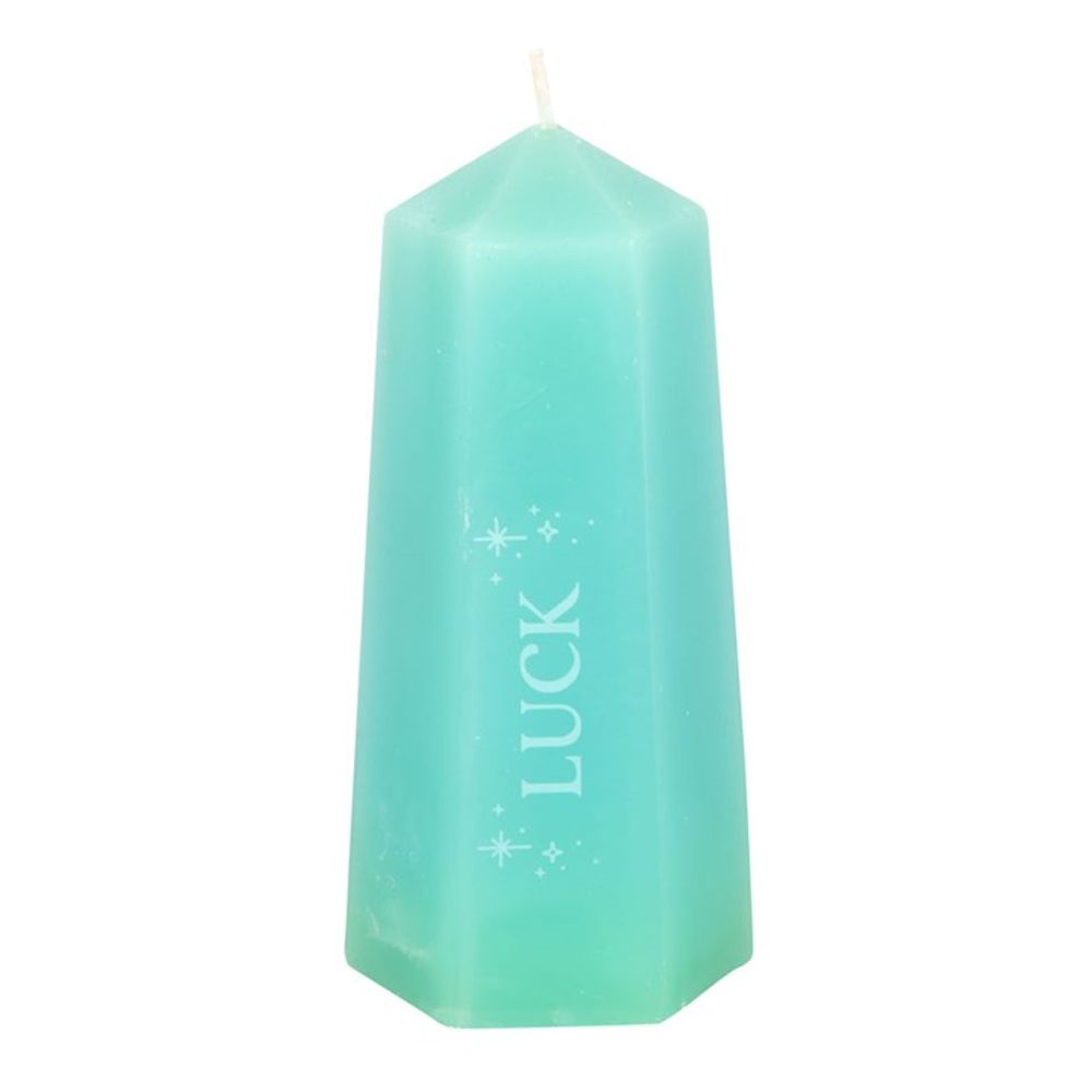 Eleanoras Luck Crystal Candle With Rough Green Adventurine Candles