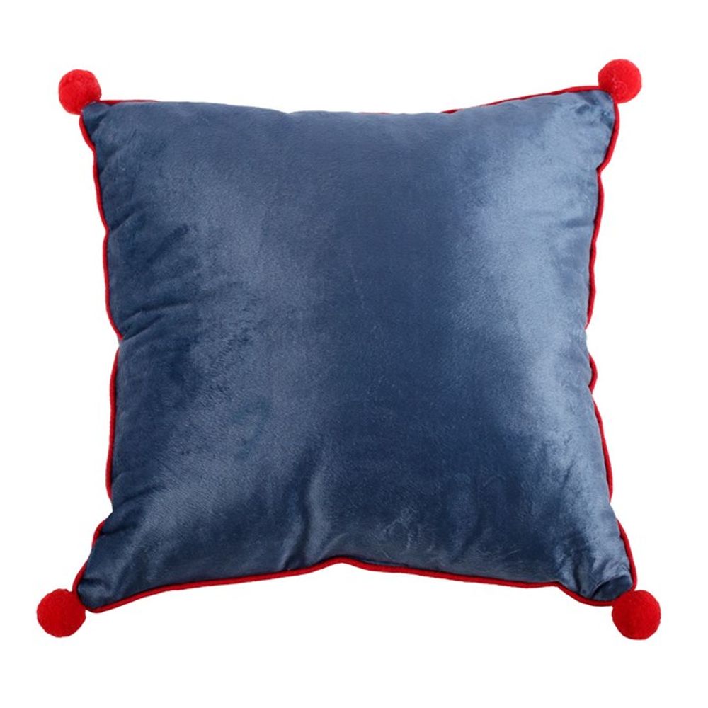 Eleanoras Gnome Print Cushion With Pom Poms Cushions & Covers