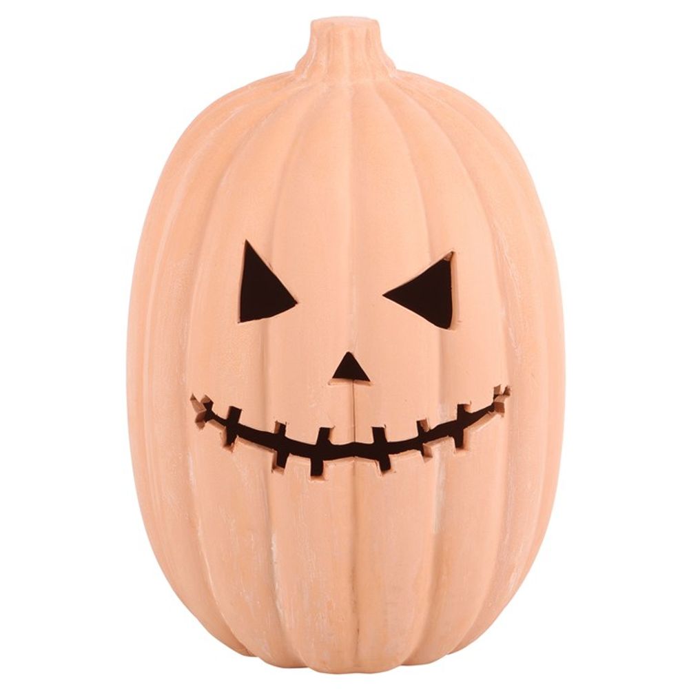 Eleanoras TERRACOTTA PUMPKIN ORNAMENT 30cm Figurines & Sculptures