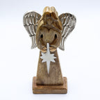 Peace Angel Metal Wings & Enamel Detail