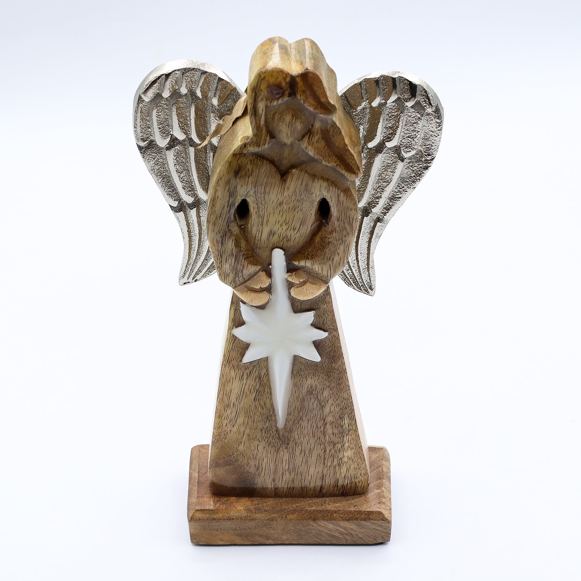 Peace Angel Metal Wings & Enamel Detail