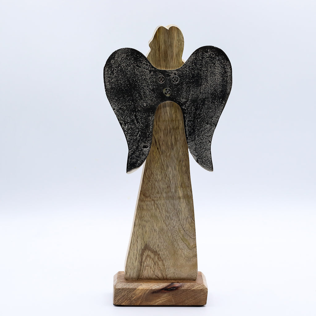 Peace Angel Metal Wings & Enamel Detail