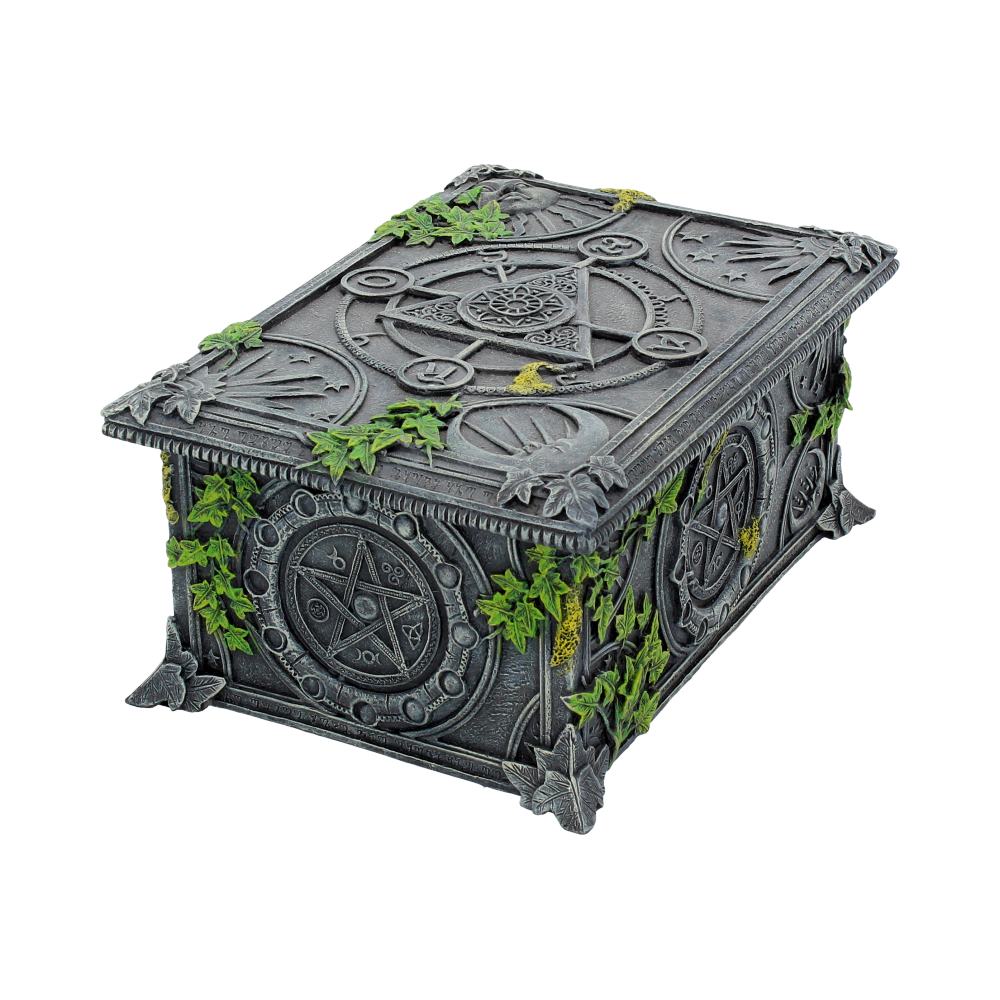 witchy decorative box with intricate design on a white background