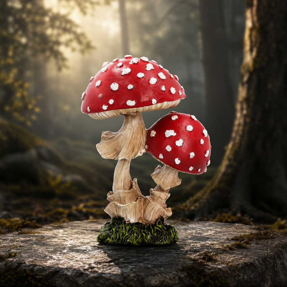 Wildwood Toadstools Mushroom Figurine