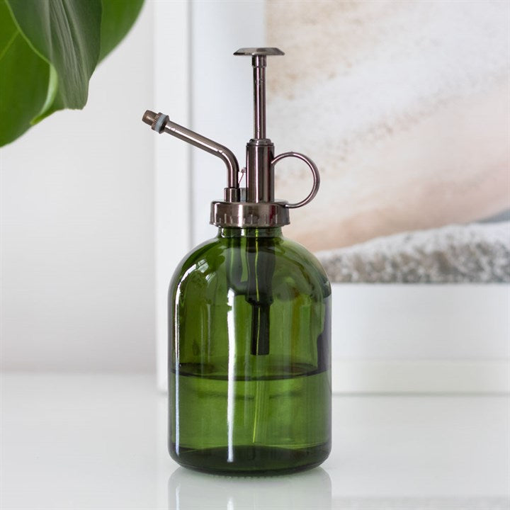 Eleanoras Green Minimalist Glass Plant Mister Gardening Acessories