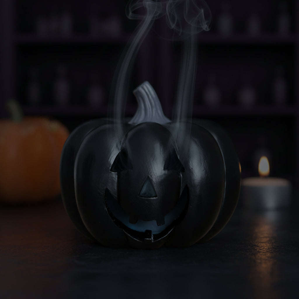Eleanoras Black Pumpkin Incense Cone Holder Incense Holders