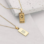 Eleanoras Personalised Sun Tarot Card Necklace 