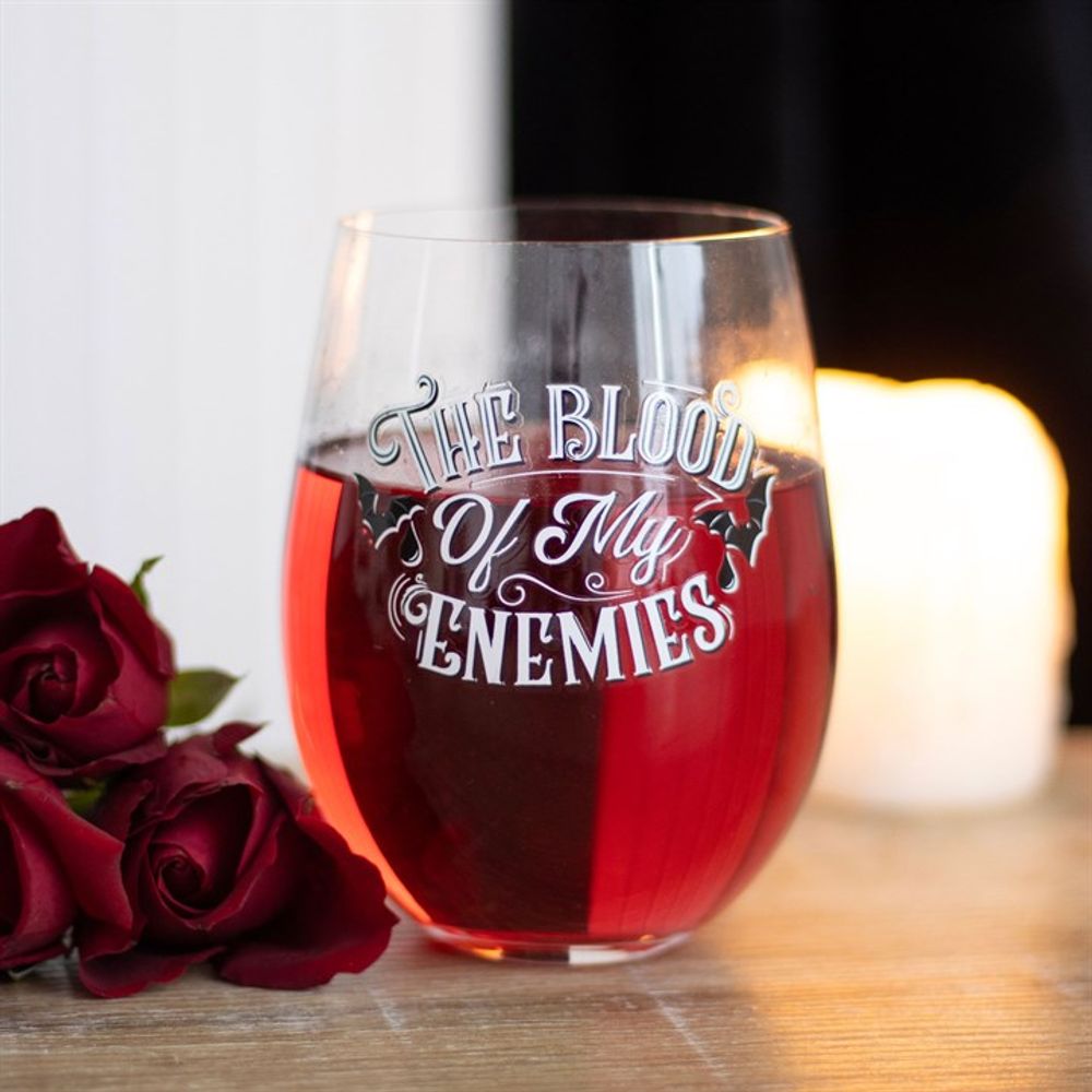Eleanoras Blood Of My Enemies Stemless Wine Glass Glassware