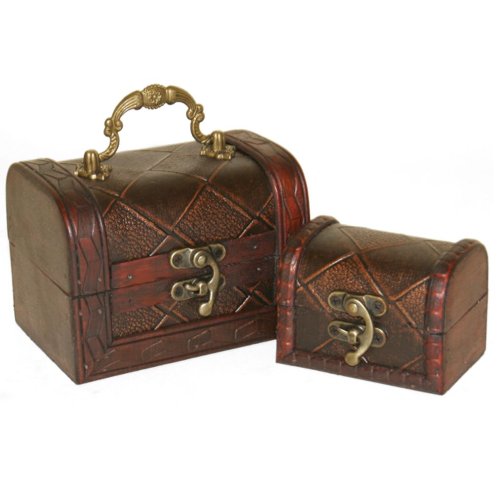 Eleanoras Set Of 2 Diamond Chests 