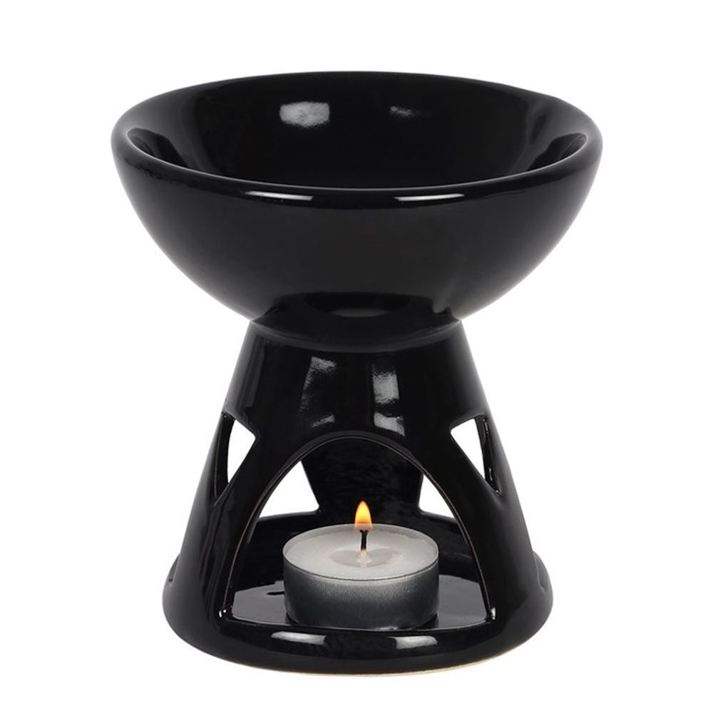 Eleanoras Black Deep Bowl Oil Burner 