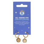 Eleanoras All Seeing Eye Gold Toned Earrings Jewellery