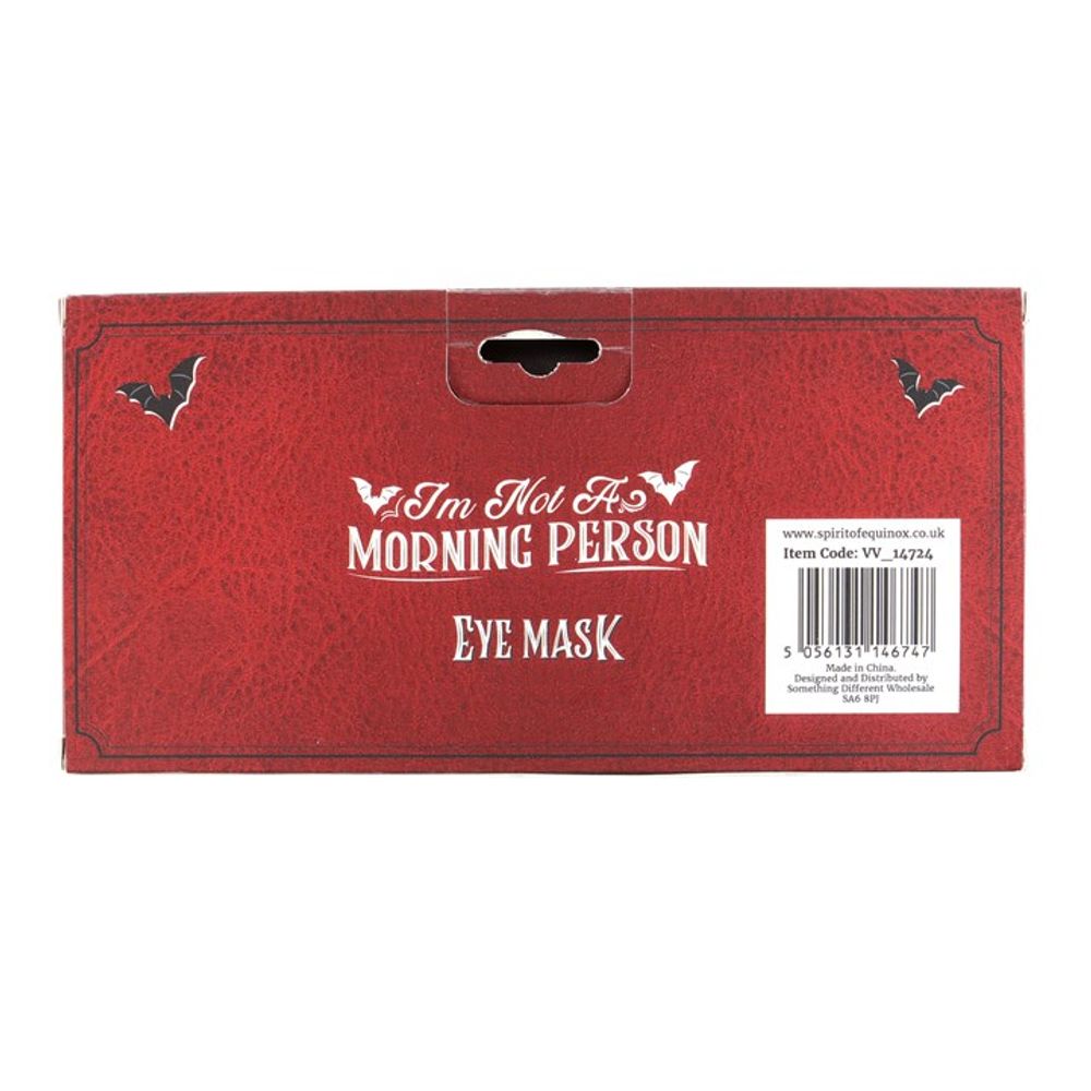 Eleanoras I'm Not A Morning Person Satin Sleep Mak Beauty Accessories