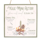 Eleanoras YULE ALTAR MDF HANGING SIGN Signs & Plaques