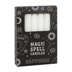 Eleanoras Set of 12 White 'Happiness' Spell Candles Spell Candles