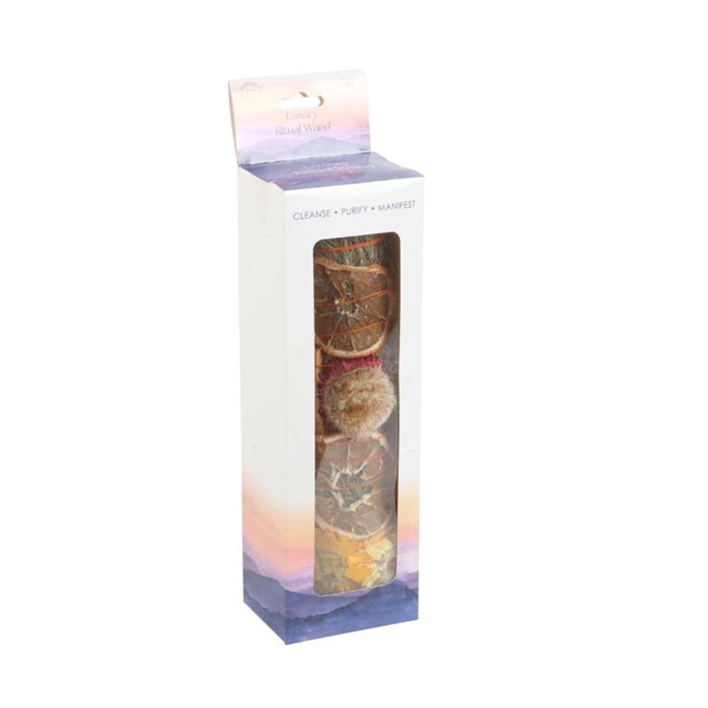 Eleanoras Rosemary, Palo Santo & Quartz Ritual Wand Smudge Stick 9in Smudge Sticks