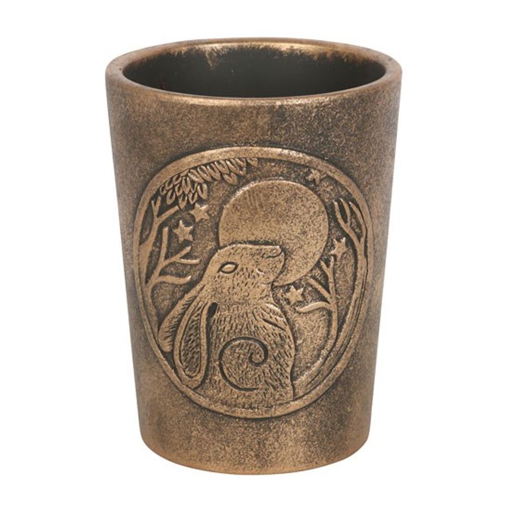 Eleanoras MOON GAZING HARE BRONZE TERRACOTTA PLANT POT Plant Pots