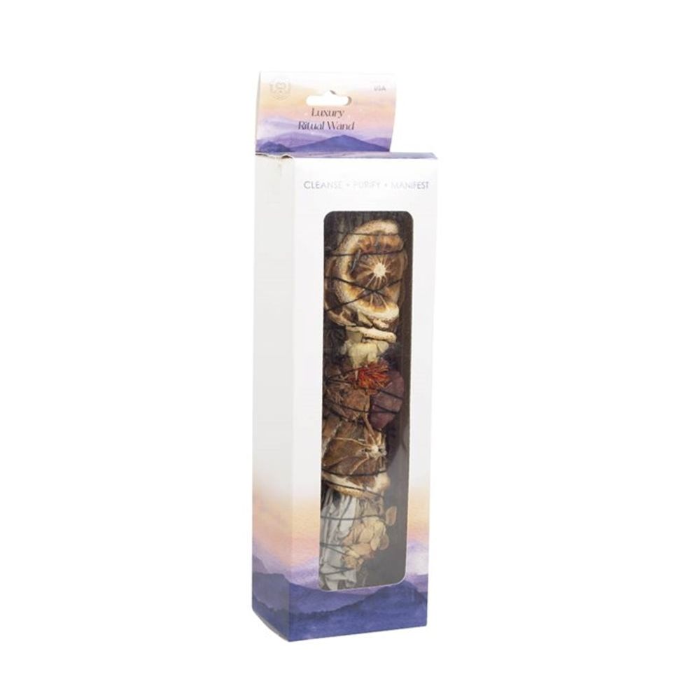 Eleanoras Rosemary, Palo Santo & Red Jasper Ritual Wand Smudge Stick 9in Smudge Sticks