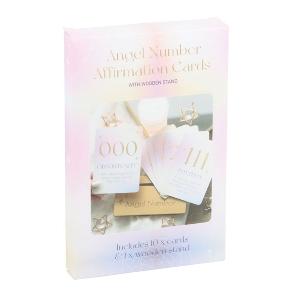 Eleanoras Angel Number Affirmation Cards With Stand Affirmation Cards
