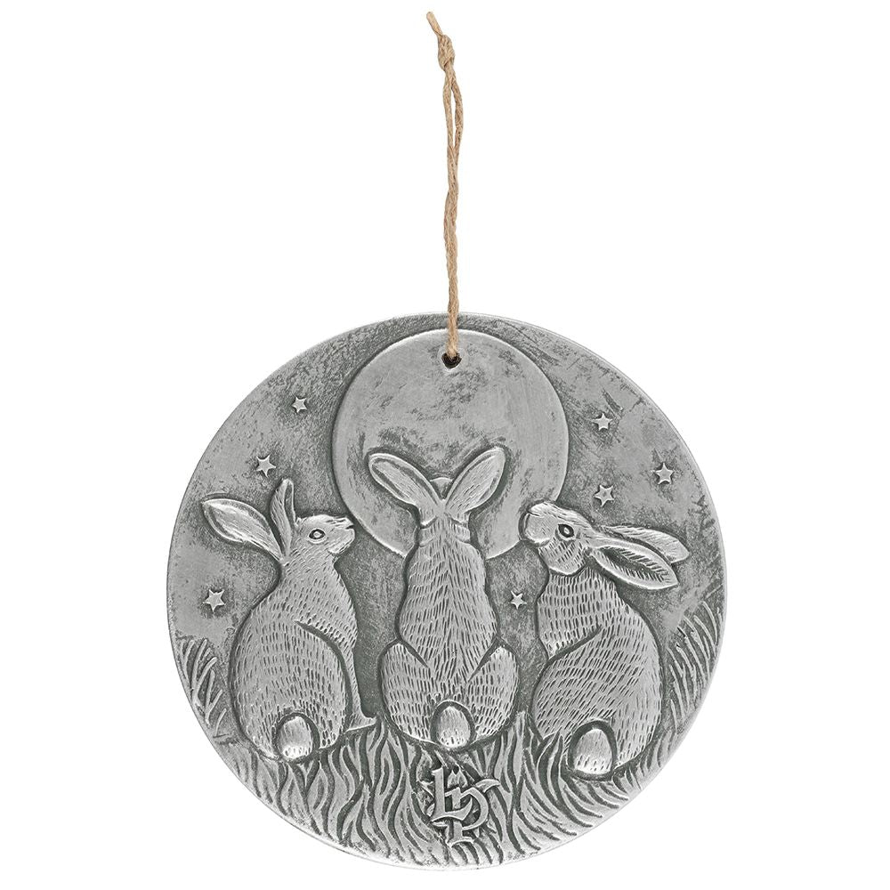 Eleanoras Silver Effect Moon Shadows Plaque by Lisa Parker 