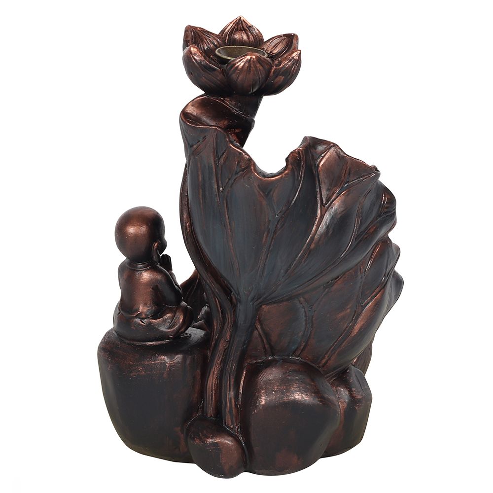 Eleanoras BRONZE EFFECT BUDDHA BACKFLOW INCENSE BURNER Backflow Burners