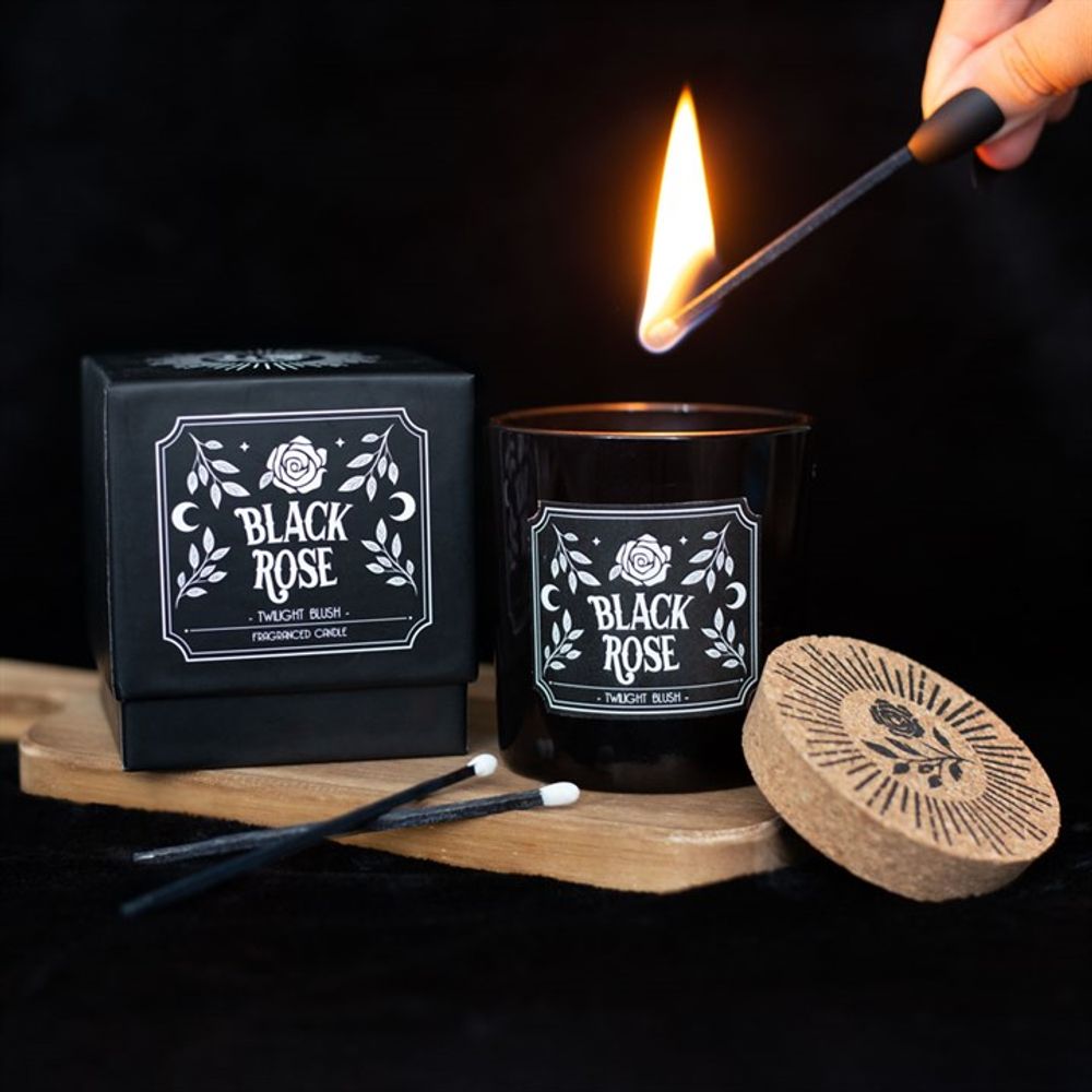 Eleanoras BLACK ROSE TWILIGHT BLUSH CANDLE Candles