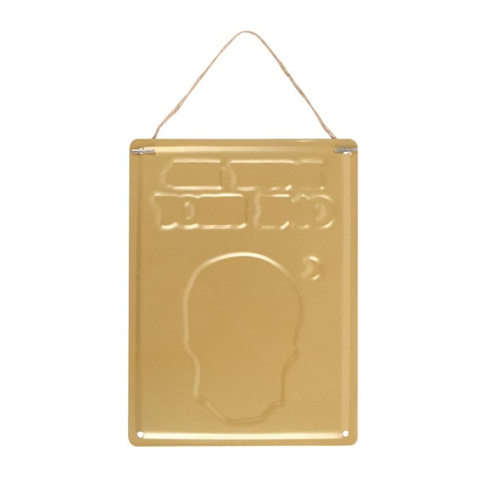 Eleanoras ENTRY FEE ONE SHOT HANGING METAL SIGN 