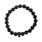 Eleanoras Black Obsidian Skull Bracelet Jewellery