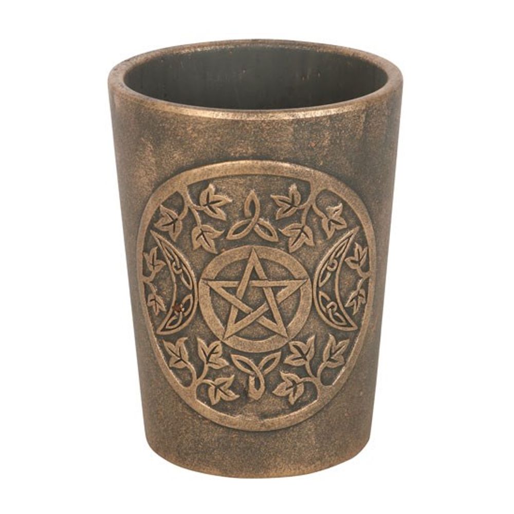 Eleanoras Triple Moon Bronze Terracotta Plant Pot by Lisa Parker Plant Pots