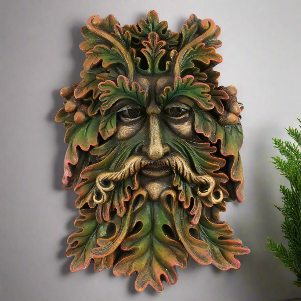 Eleanoras GREEN MAN FACE PLAQUE 